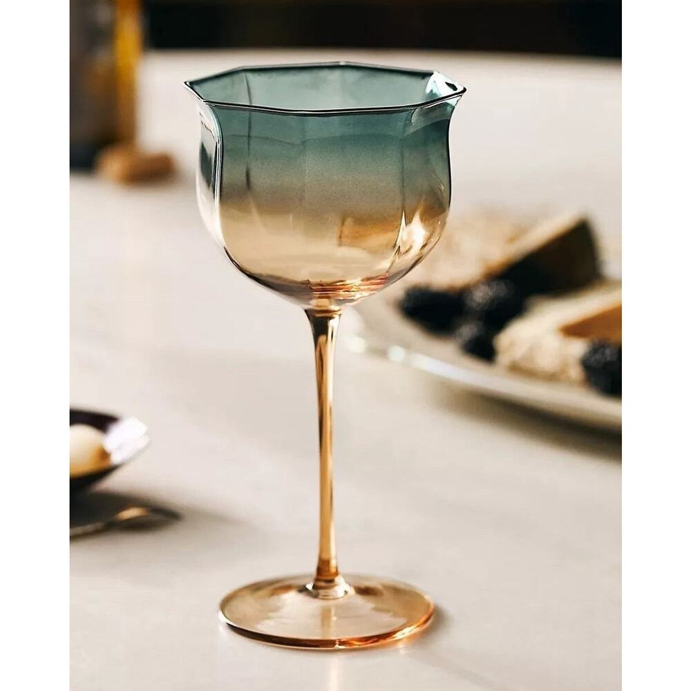 New The Met X Anthropologie Wine Glasses Set Of 4 Sold Out Hard To Find